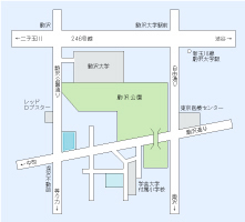 浅見運輸倉庫（株）本社地図